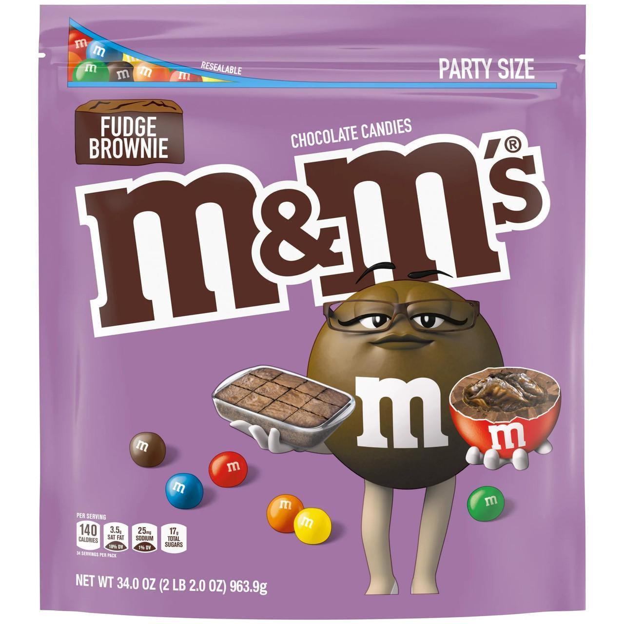 Драже M&m’s Fudge Brownie Milk Chocolate Candy Party Size 963.9 г (1879073992)