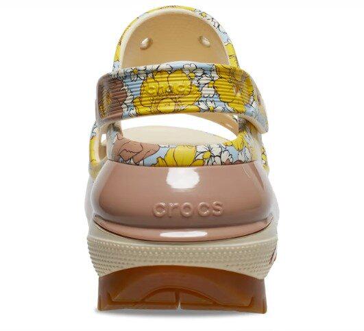 Босоножки женские Crocs Mega Crush Retro Floral р. 37-38 Vanilla/Cork (15268429) - фото 6