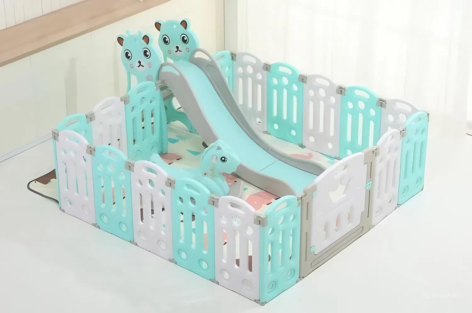 Площадка-манеж с горкой/качалкой (29472310)