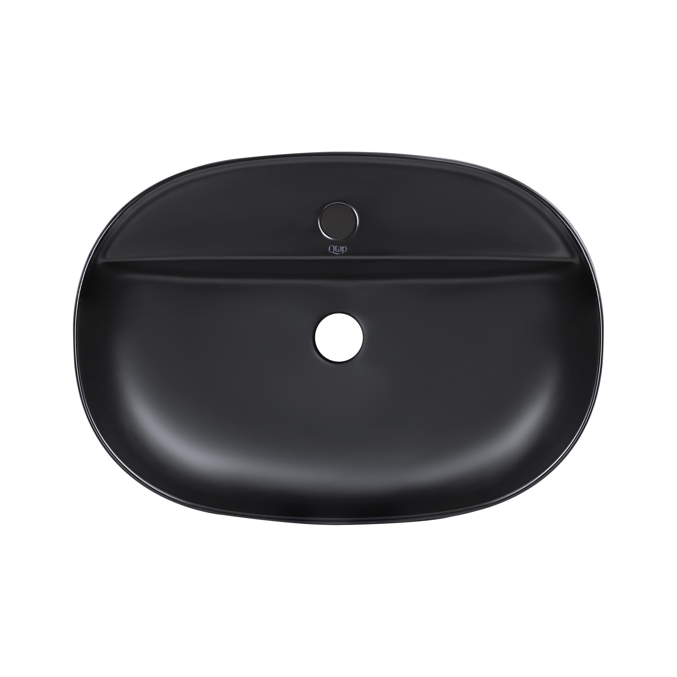 Раковина-чаша Qtap Scorpio QT142203MBMB 610x400x120 мм Black matt (SD00052916)