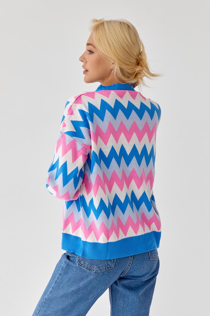 Кардиган женский L Синий (9528302) - фото 2 Кардиган женский L Синий (9528302) - фото 2