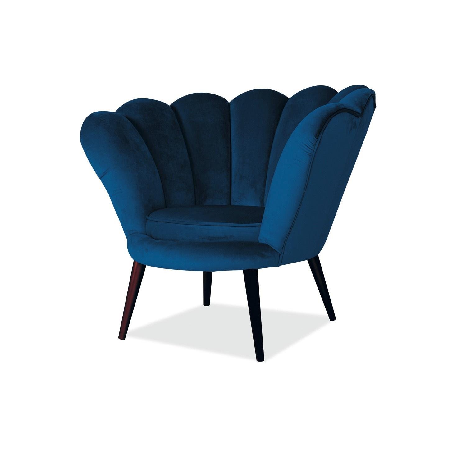 Кресло Magnolia Velvet Синий (MAGNOLIAVV86)