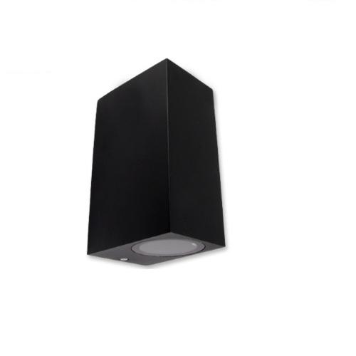 Светильник уличный настенный master LED Lida Duo mL-1181 2хGU10 IP44 накладной алюминий закаленное стекло Черный