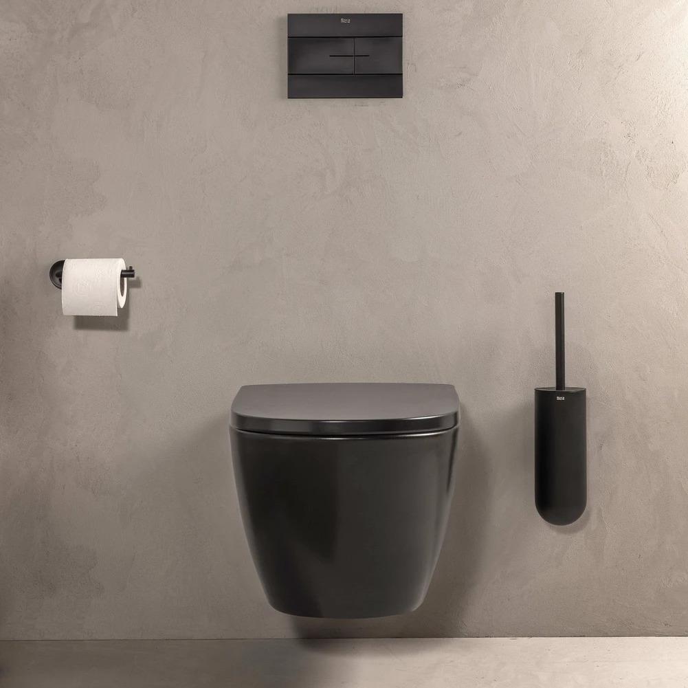 Унитаз подвесной ROCA Ona A346687080+A801E12081 безободковый с сиденьем с микролифтом (251331) - фото 2 Унитаз подвесной ROCA Ona A346687080+A801E12081 безободковый с сиденьем с микролифтом (251331) - фото 2