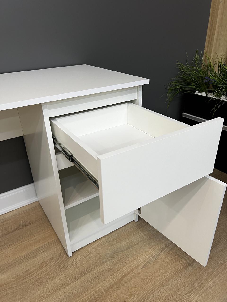 Стіл письмовий без ручок Лайт 1250х750х530 мм Білий - фото 5 Стіл письмовий без ручок Лайт 1250х750х530 мм Білий - фото 5