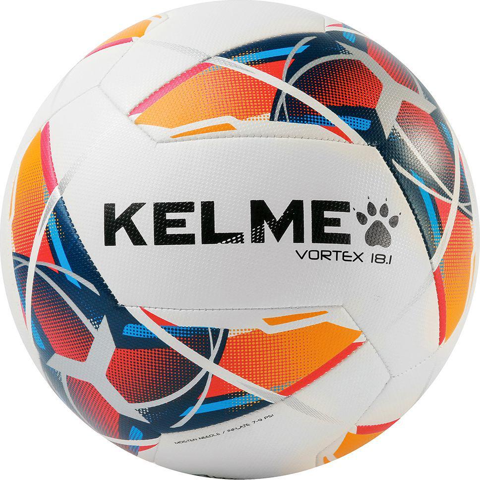 Футбольный мяч Kelme VORTEX 18.1 9806137.9423 5 Белый/Оранжевый