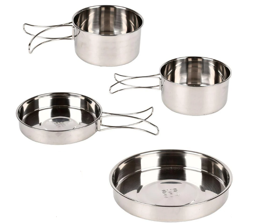 Набор посуды в чехле SS 4 пр. 12/14/15 см (R30941)