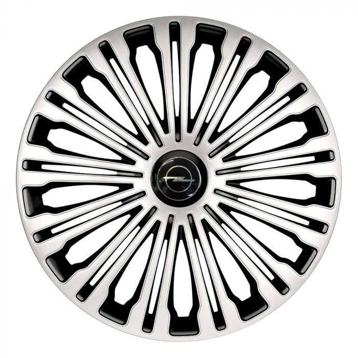 Колпаки колесные с логотипом Opel 4 Racing Volante R15 4 шт. Silver/Black