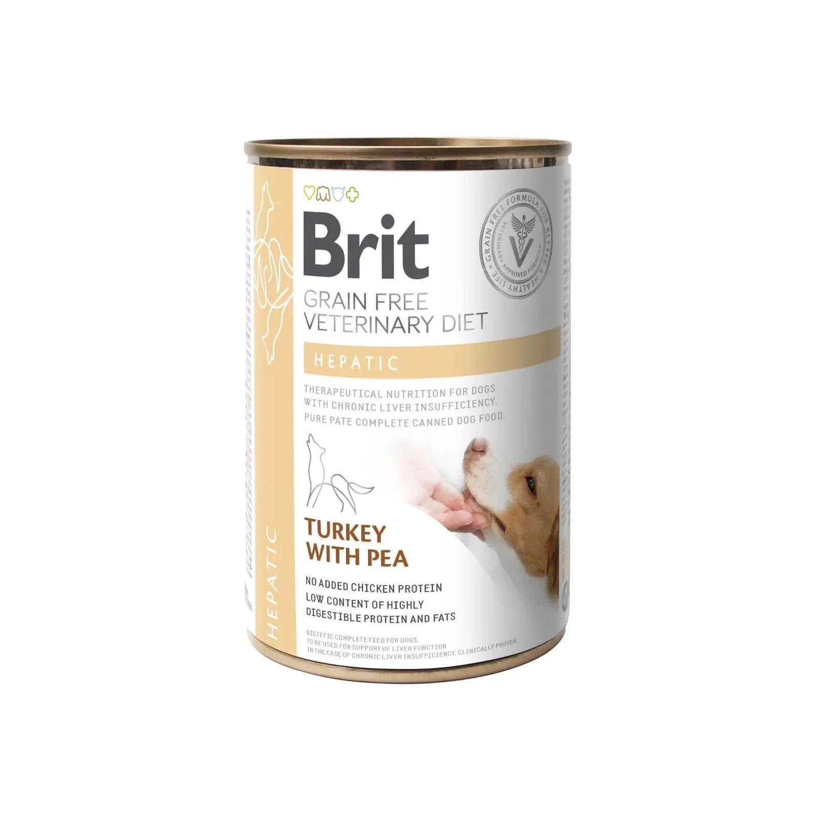 Корм влажный для собак Brit GF Veterinary Diets Dog Hepatic при с заболеванием печени 400 г (8595602536030)