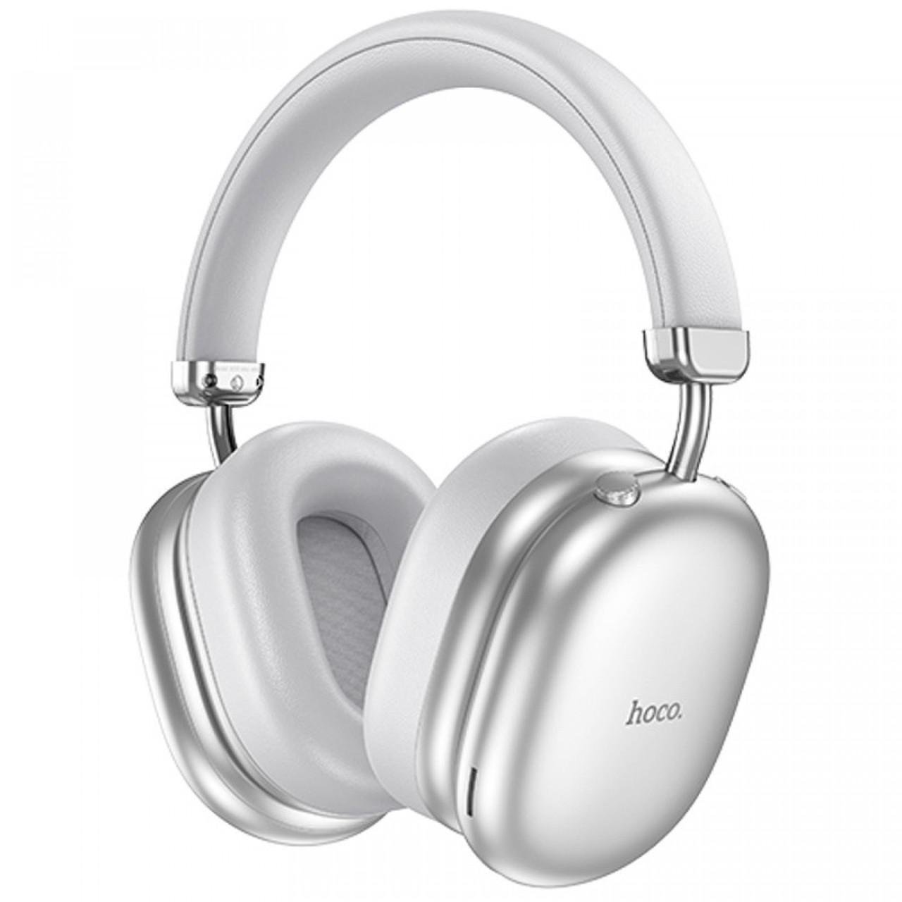Наушники беспроводные Hoco с микрофоном и активным шумопоглощением MAX ANC Белый (W35)