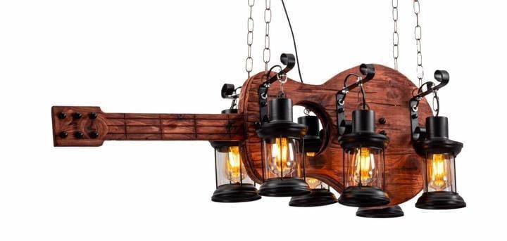 Люстра подвесная Sirius H692-6 в стиле лофт на 6 лампочек 60W (00000139629)