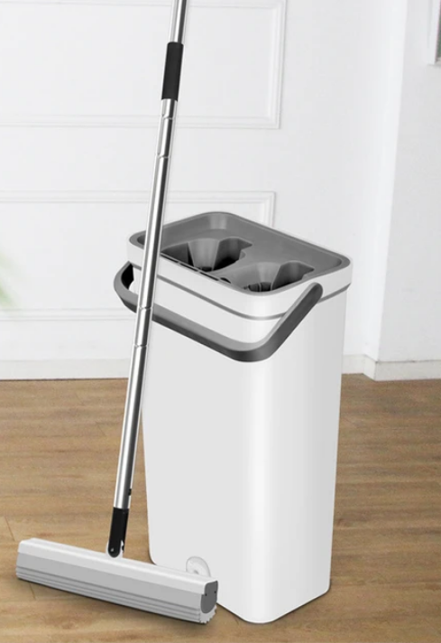 Набор для мытья полов швабра самоотжимающая 106 см с ведром 8 л (2564181580) Набор для мытья полов швабра самоотжимающая 106 см с ведром 8 л (2564181580)