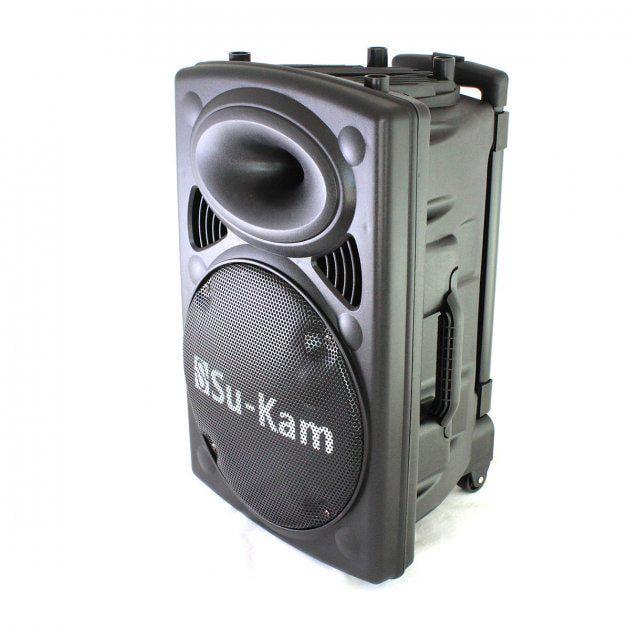 Портативная колонка Su-Kam BT 150D + 2 микрофона 150 Вт 7500 mAh Black (a2c5bfe8)