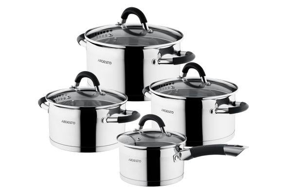 Набор посуды Ardesto Gemini Monza 8 пр. (AR1908GGS)