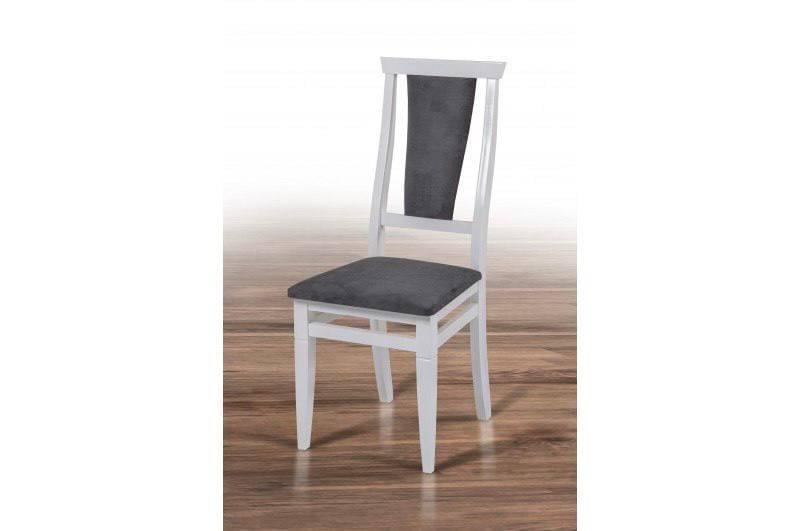 Стул кухонный Мікс Меблі Чумак дерево/ткань Solo 96 Белый/Темно-серый
