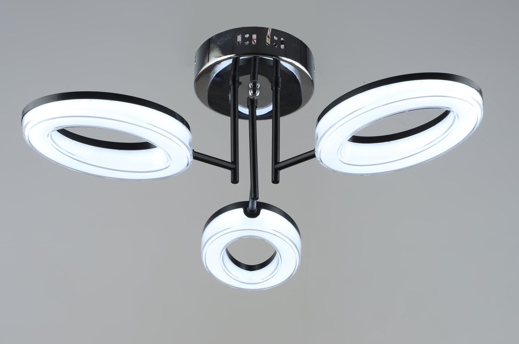 Люстра світлодіодна акрилова Sirius B YH1100/3 BK/CH