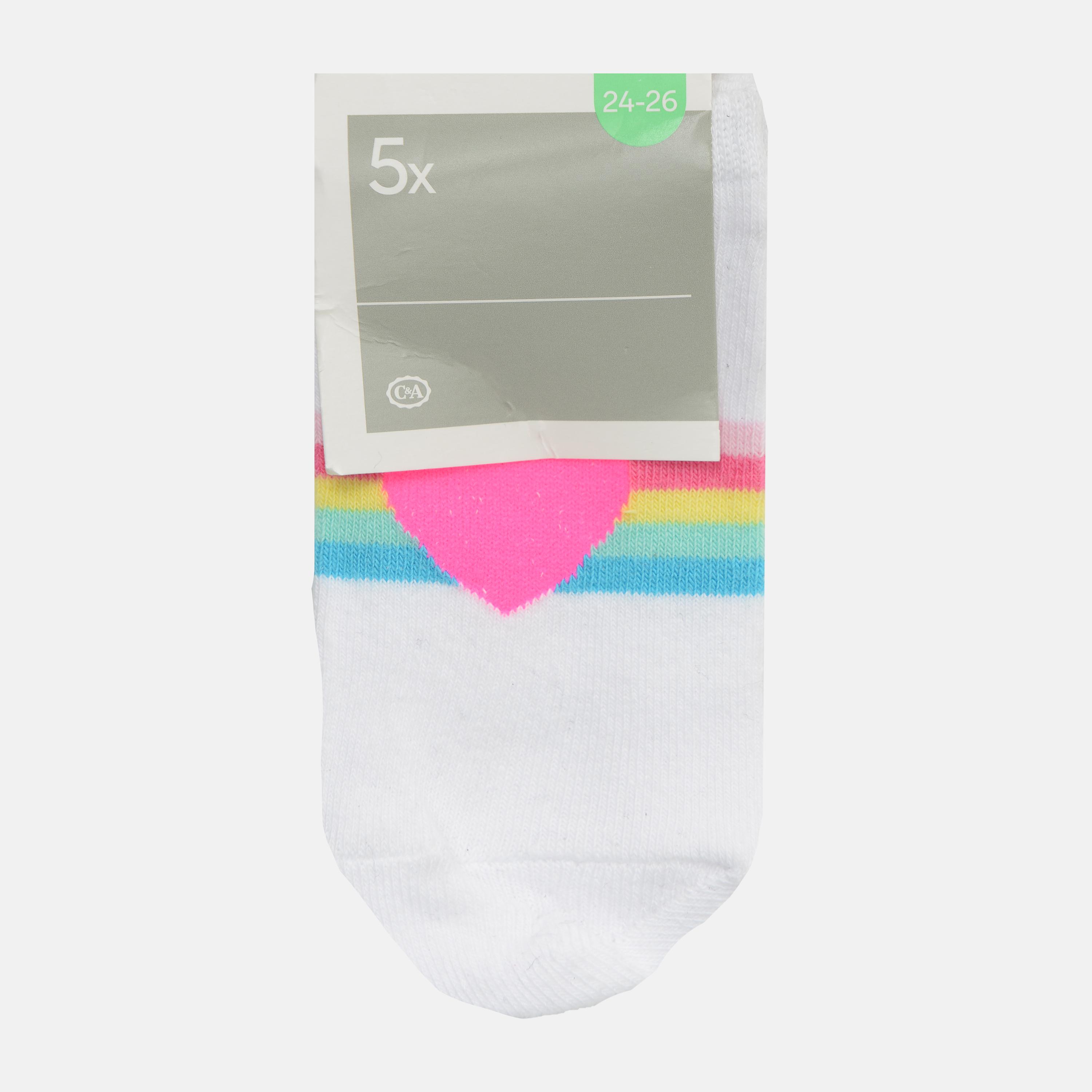Шкарпетки C&A 5 пар Принт р. 27-30 Білий (4181279892510)