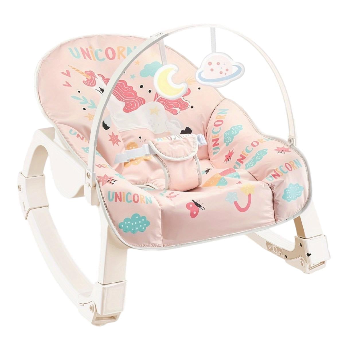 Детский шезлонг-качалка Hug Happy убаюкивающий центр для новорожденных детей (7007A)