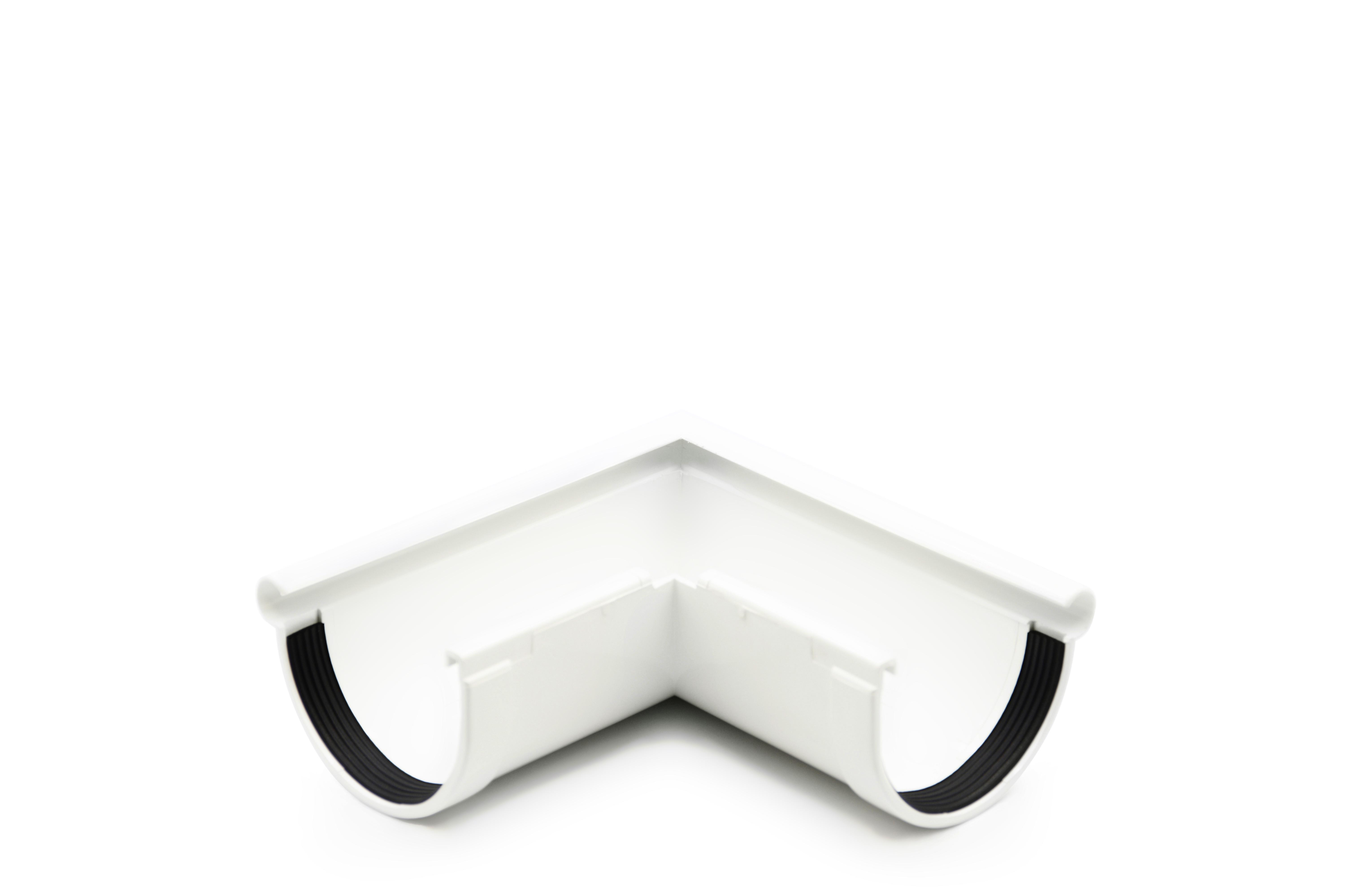 Кут ринви Rainway зовнішній 90° Білий (10.090.09.001) - фото 1 Кут ринви Rainway зовнішній 90° Білий (10.090.09.001) - фото 1