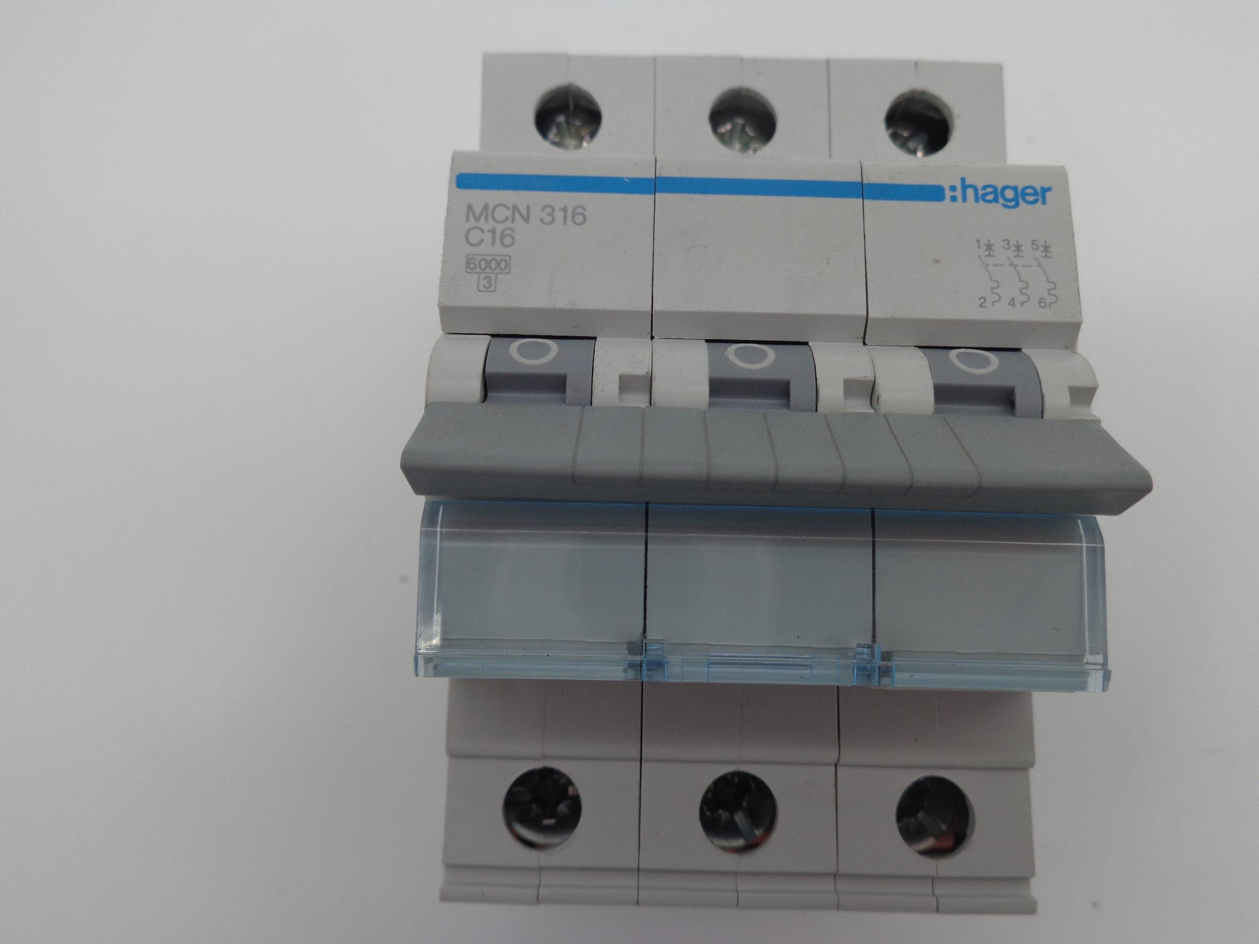 Автоматический выключатель Hager MCN316 (MCN316) - фото 2