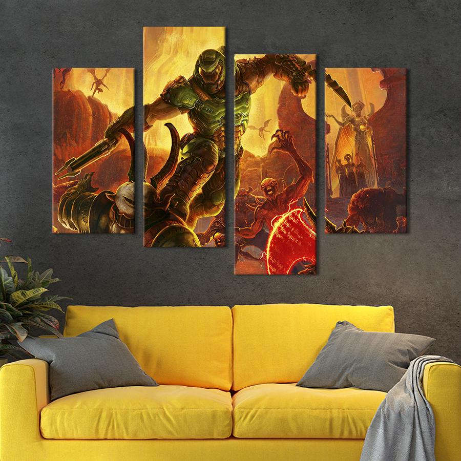 Картина на полотні Культова ігор приречена 149x106 см (1472-42)