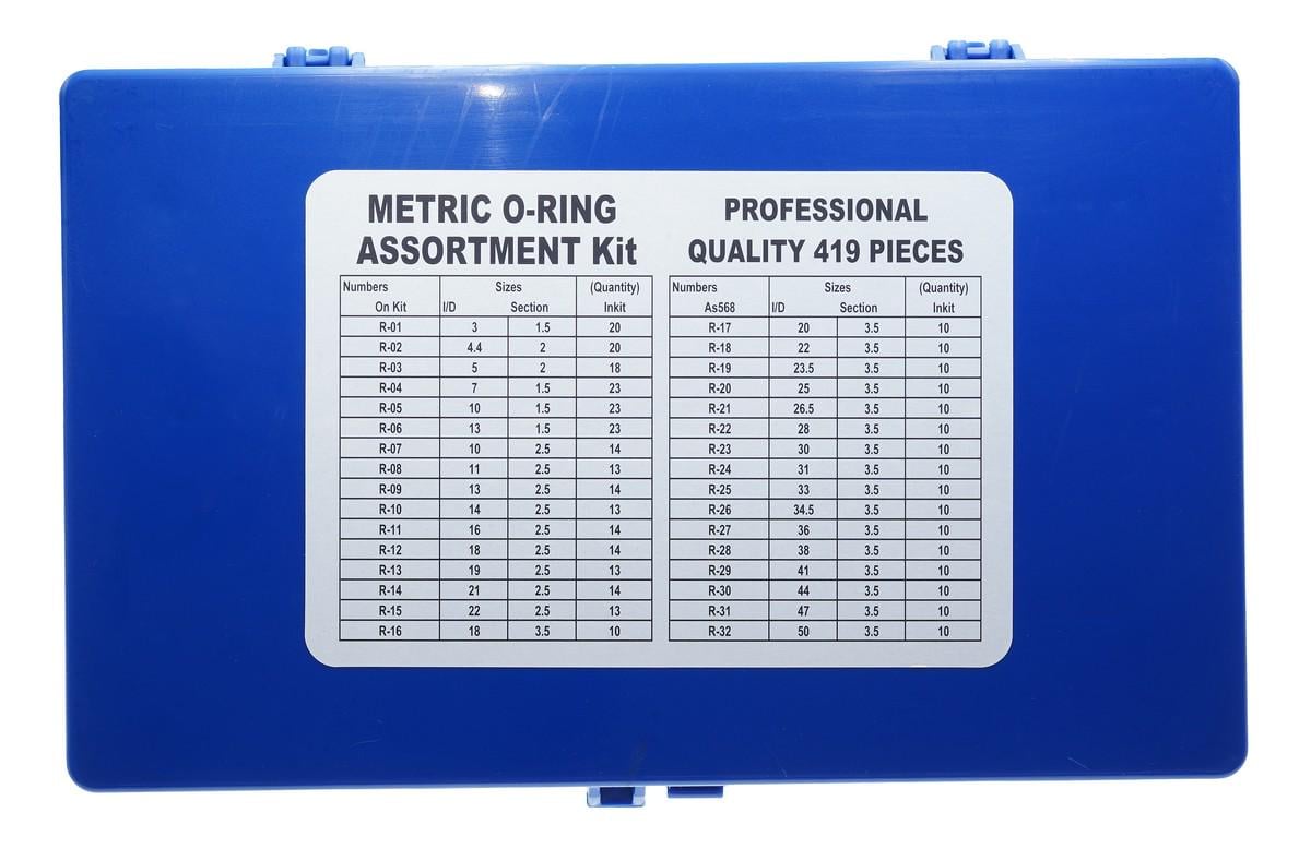 Компрессионные кольца в наборе 419 шт. 32 размера (rest008)