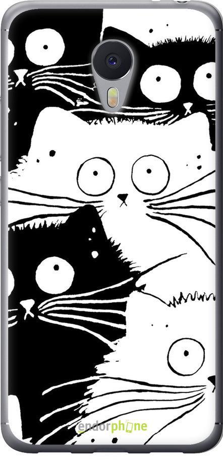 Чехол на Meizu M3 Note Коты v2 (3565t-256-42517)