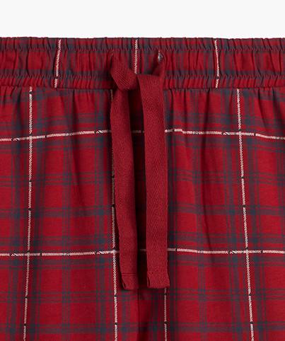 Пижама мужская Atlantic NMP-377 кофта/штаны в клетку хлопок L Синий/Бургунди (2786961181) - фото 6