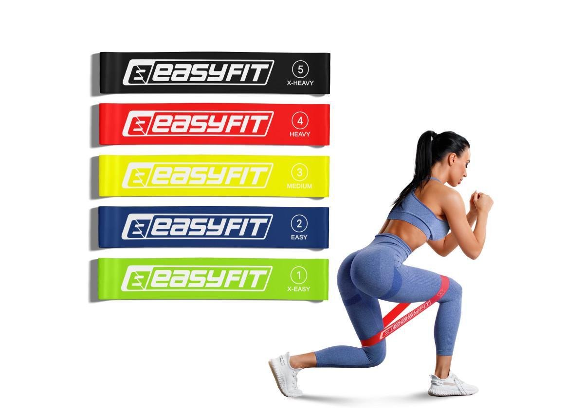Резинки для фитнеса EasyFit 5 шт. (EF-1813)