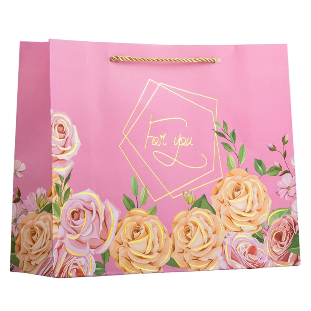 Набор подарочных пакетов Elisey Цветочная роскошь 38х32 см 4 шт. Розовый (9069-016) - фото 2 Набор подарочных пакетов Elisey Цветочная роскошь 38х32 см 4 шт. Розовый (9069-016) - фото 2