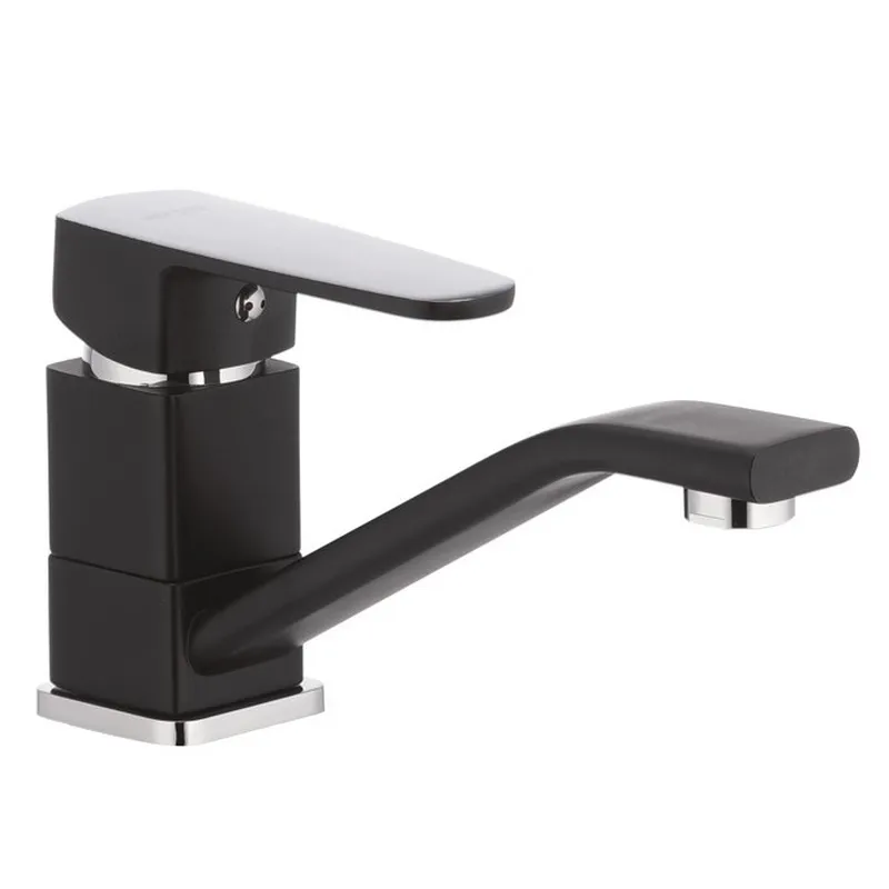 Змішувач для умивальника MIXXUS Missouri 555 вилив 15 см Чорний (MI0599)