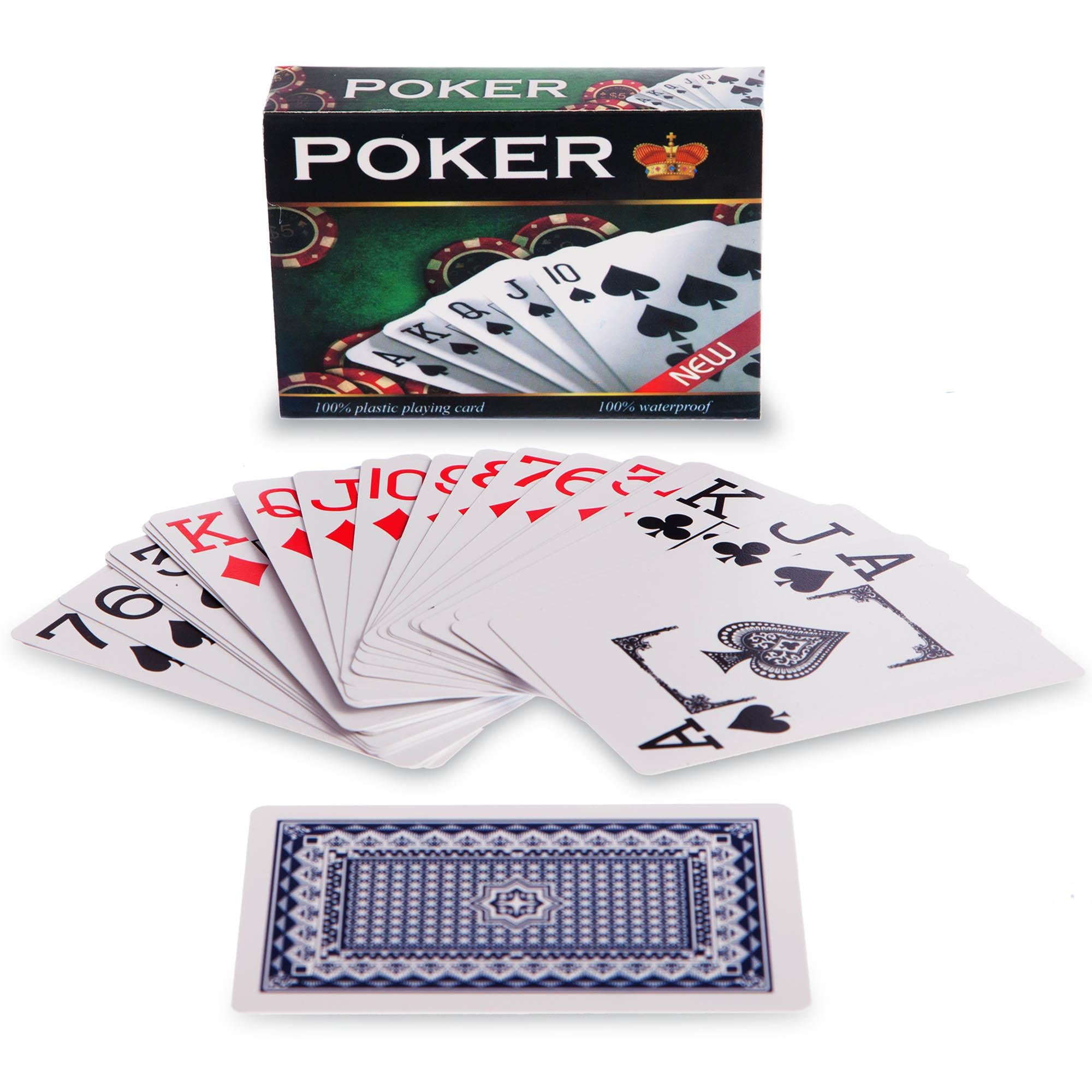 Карты игральные покерные Poker картонные влагозащищенные 54 карты Green (BG_i5-69Green)