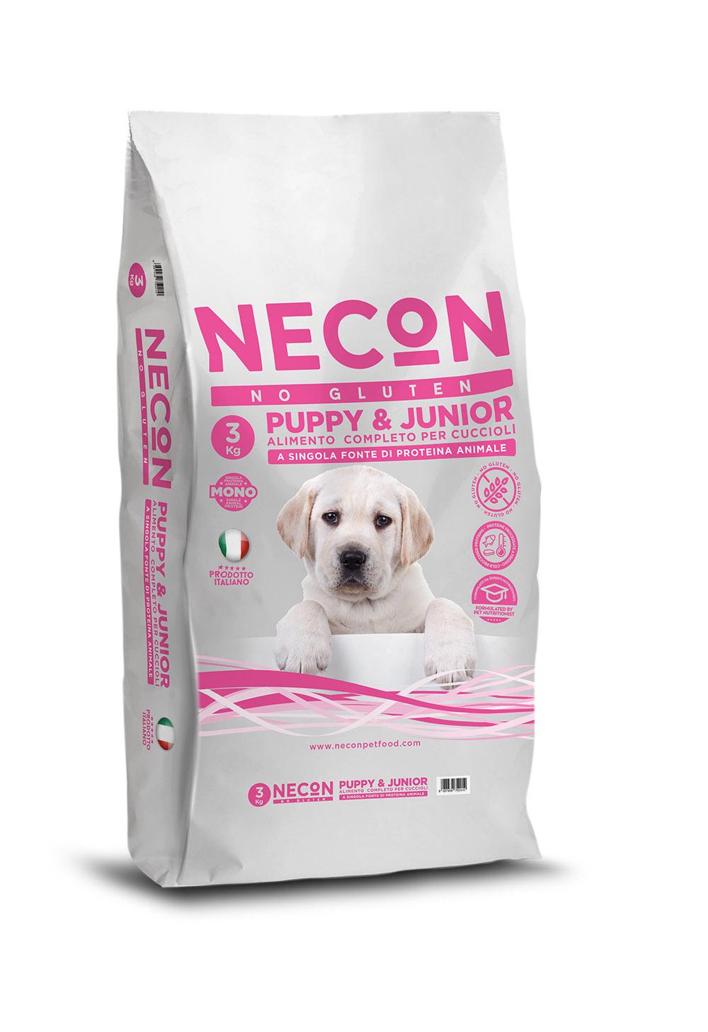 Сухий корм для собак Necon No Gluten Puppy & Junior Pork 3 кг (NECN02)