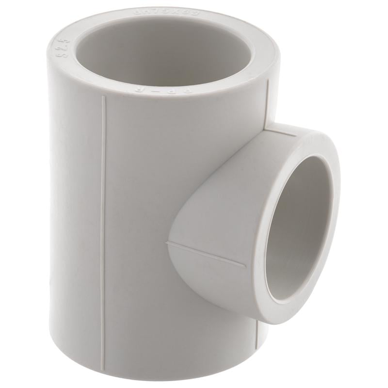 Трійник KOER KP2587 PPR пайка 75x63x75 мм (64752) Трійник KOER KP2587 PPR пайка 75x63x75 мм (64752)