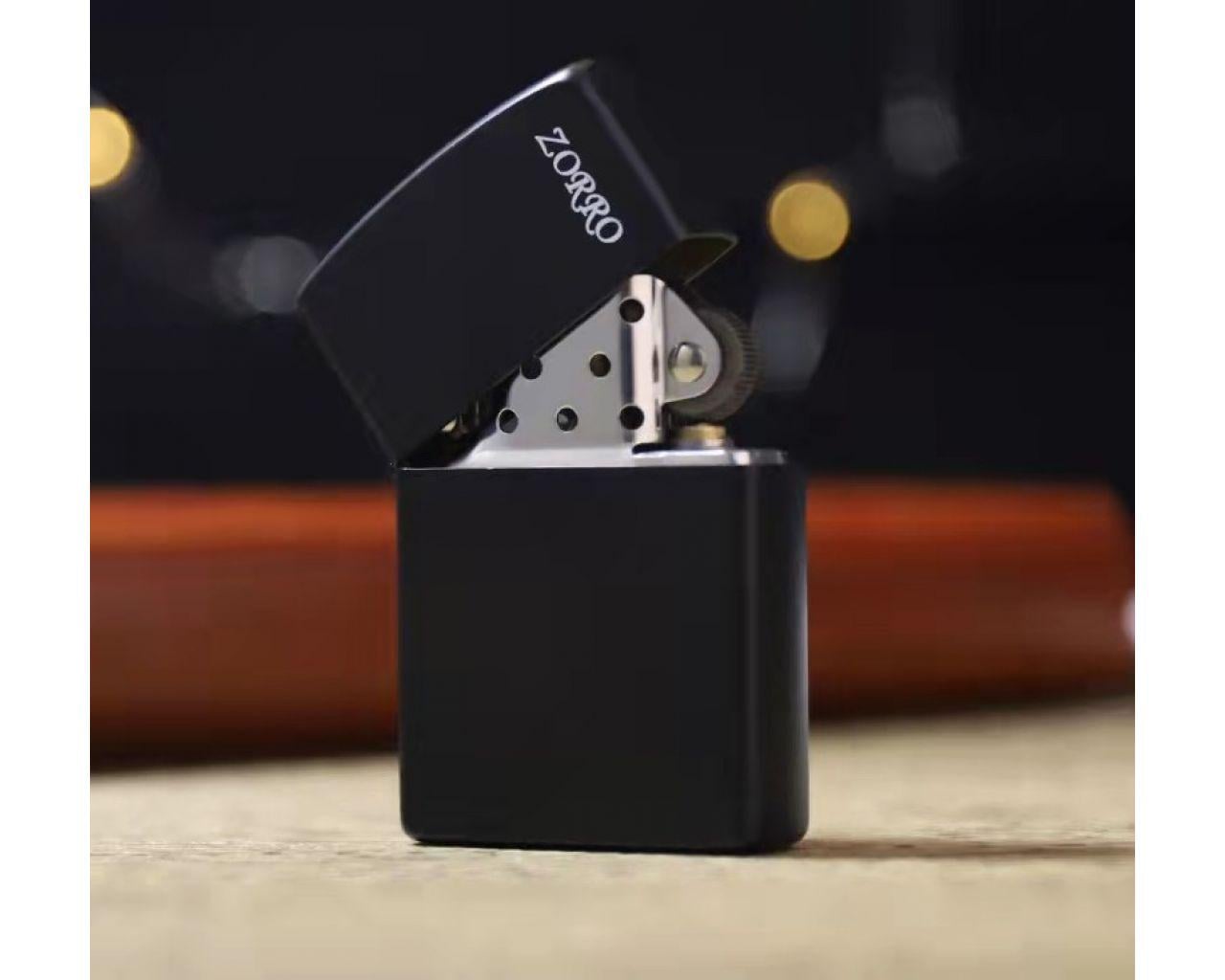 Зажигалка бензиновая Zorro Premium Black (HL-297)