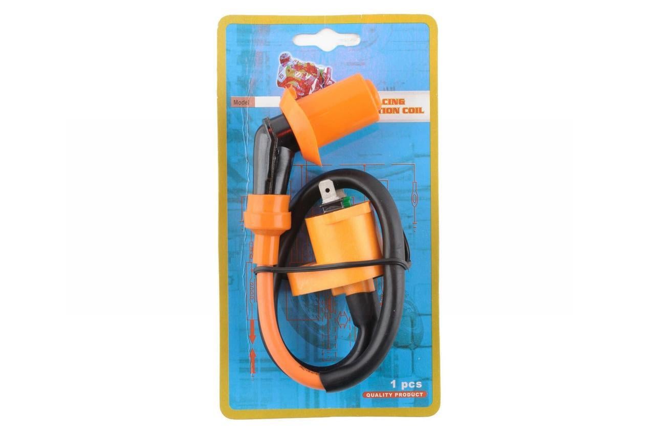 Катушка зажигания тюнинг и подсвечник FIRE FLAME 4T GY6 50-150/Honda DIO Оранжевый (2177185055)