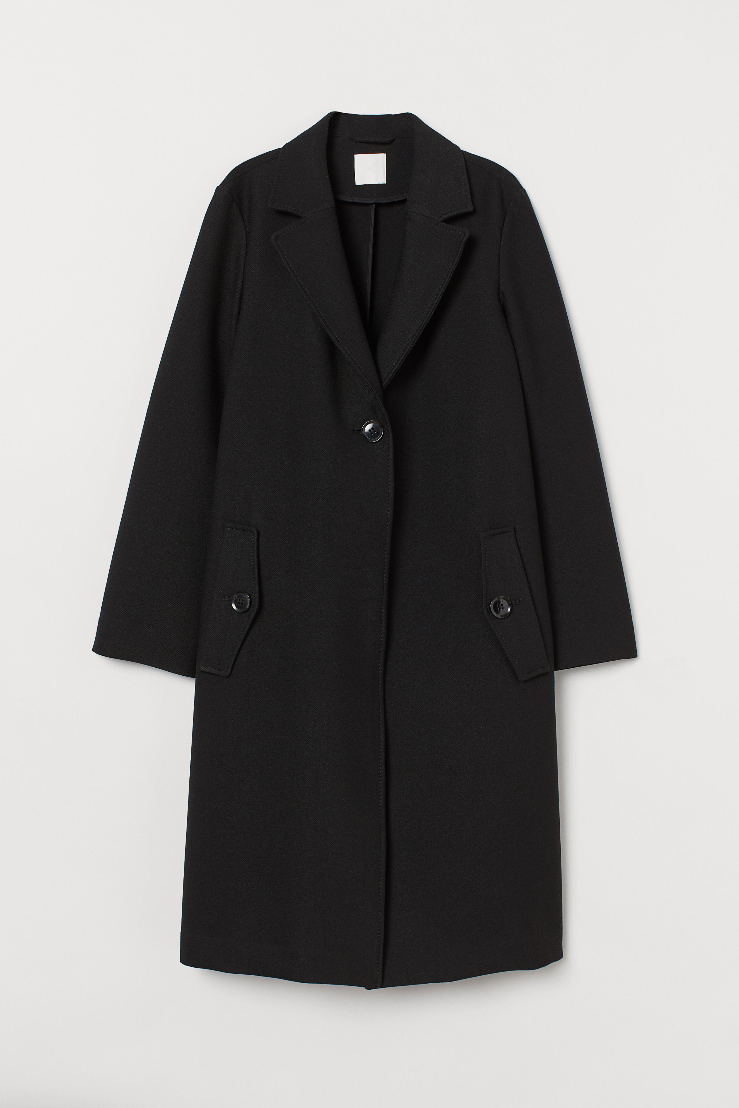 Пальто H&M XS Черный (8525131)