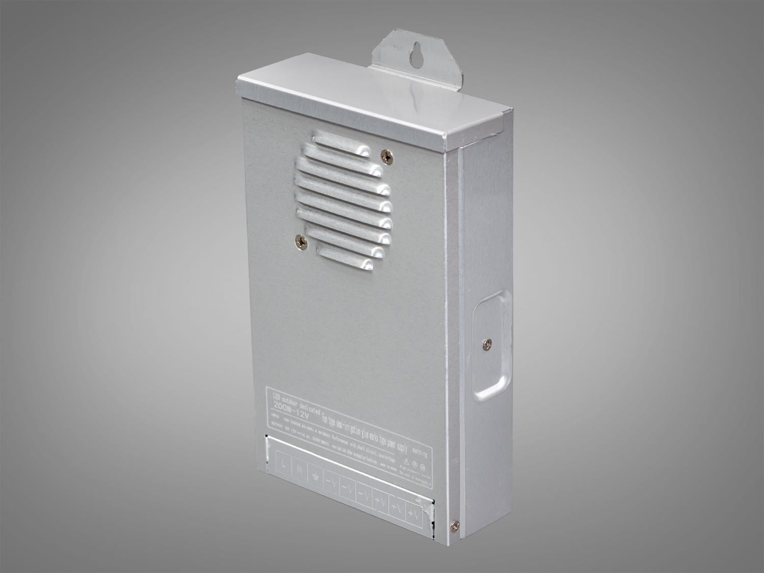 Блок питания для LED-ленты 12 В с защитой от дождя 200 Вт 16.67А (PPF-B200w-12v)