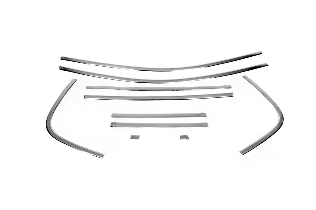Верхняя окантовка стекол Omsa Line для Renault Megane II 2004-2009 гг. Хром
