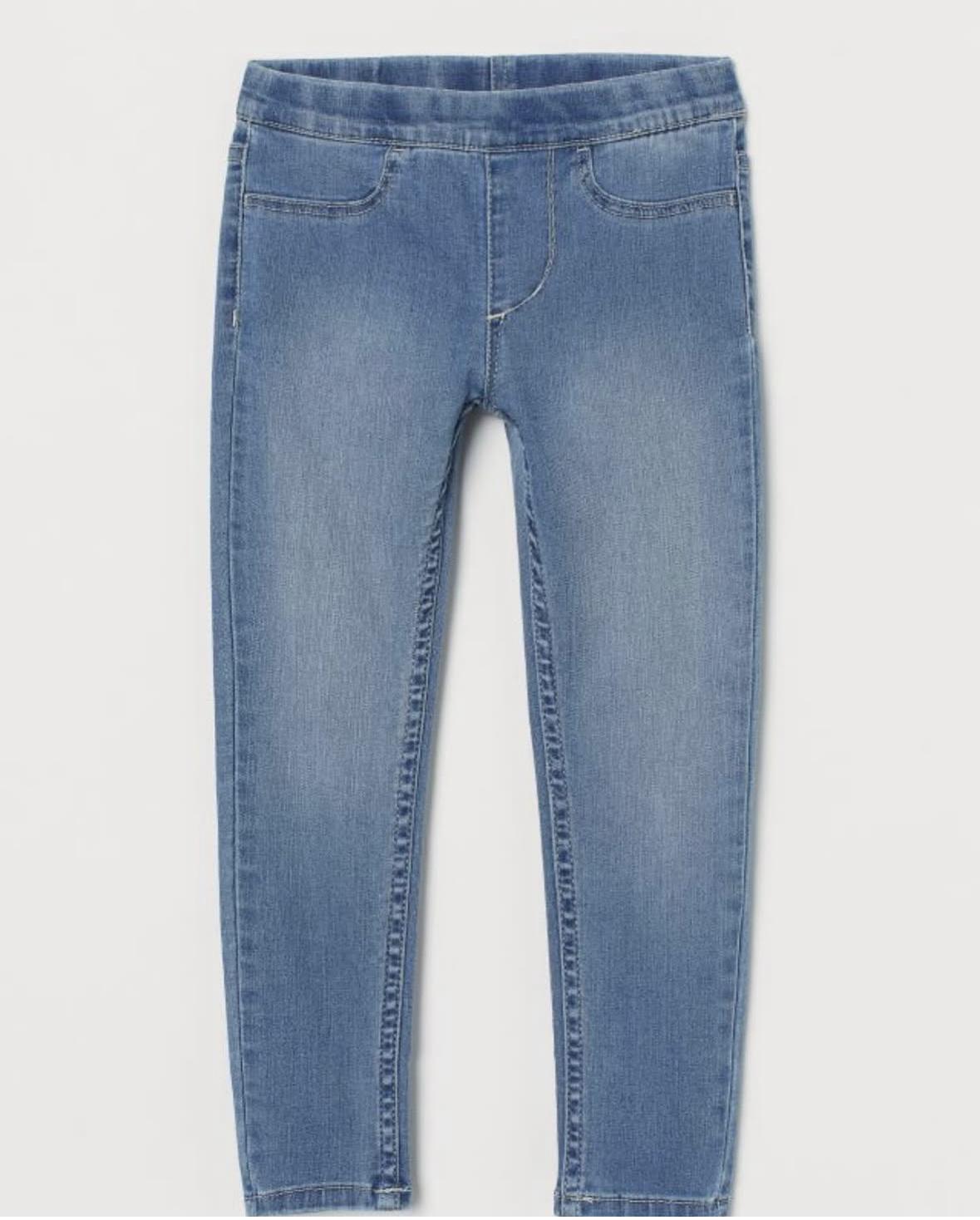 Джинсы для девочки H&M 134 см Синий (9094)