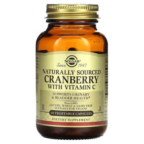 Клюква Solgar Cranberry with Vitamin C 60 Capsules (SOL-00955)