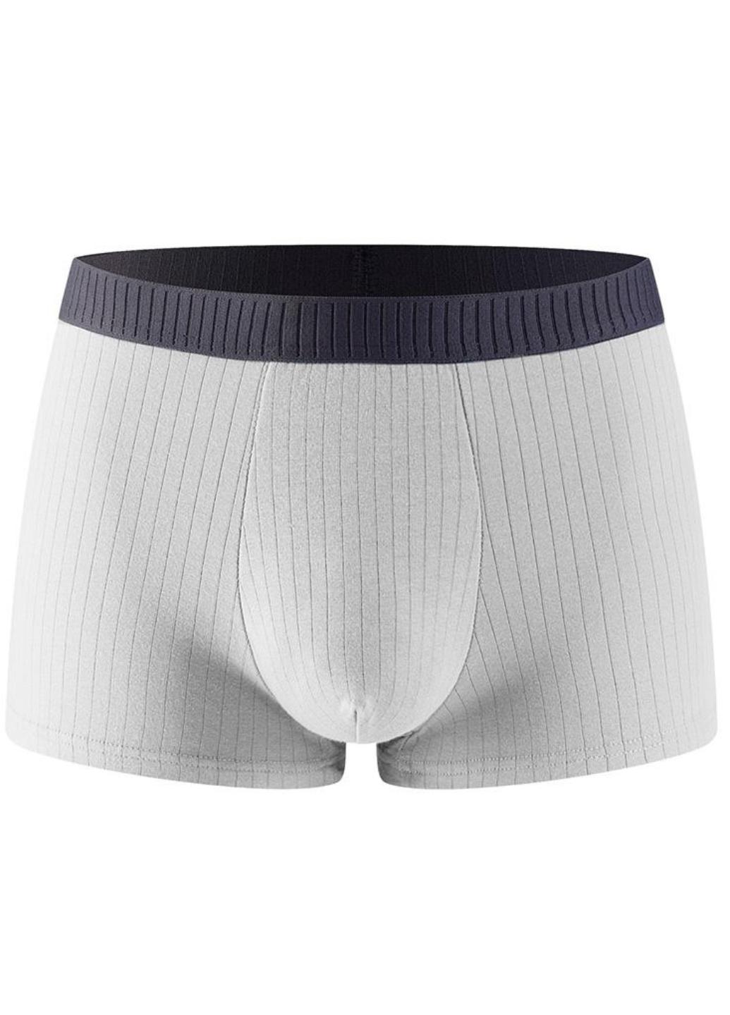 Трусы мужские хлопчатобумажные в рубчике Perfect Choise Светло-серый (1462-52-03)