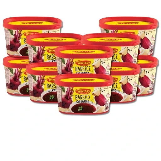 Борщ червоний швидкого приготування Winiary миттєвий суп-пюре 170 г 10 шт. (2768796012) Борщ червоний швидкого приготування Winiary миттєвий суп-пюре 170 г 10 шт. (2768796012)