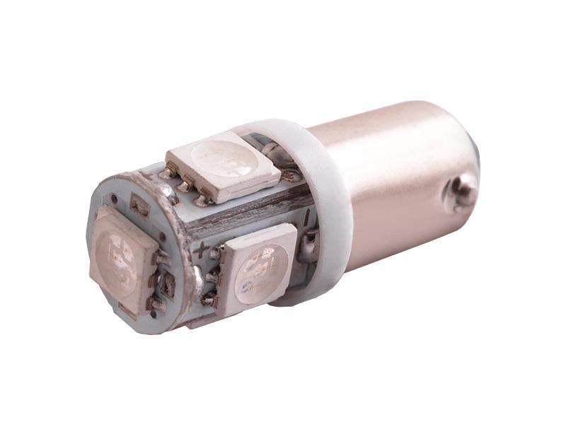Автомобильная лампа светодиодная LEDUA BA9S-5050-5 SMD 24V Синий (2110) Автомобильная лампа светодиодная LEDUA BA9S-5050-5 SMD 24V Синий (2110)