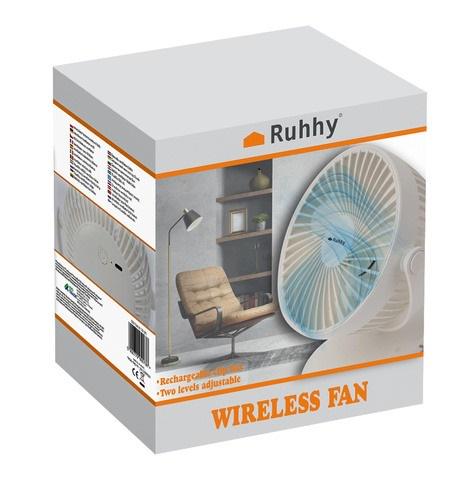 Вентилятор беспроводной с зажимом и USB подзарядкой Белый - фото 11 Вентилятор беспроводной с зажимом и USB подзарядкой Белый - фото 11