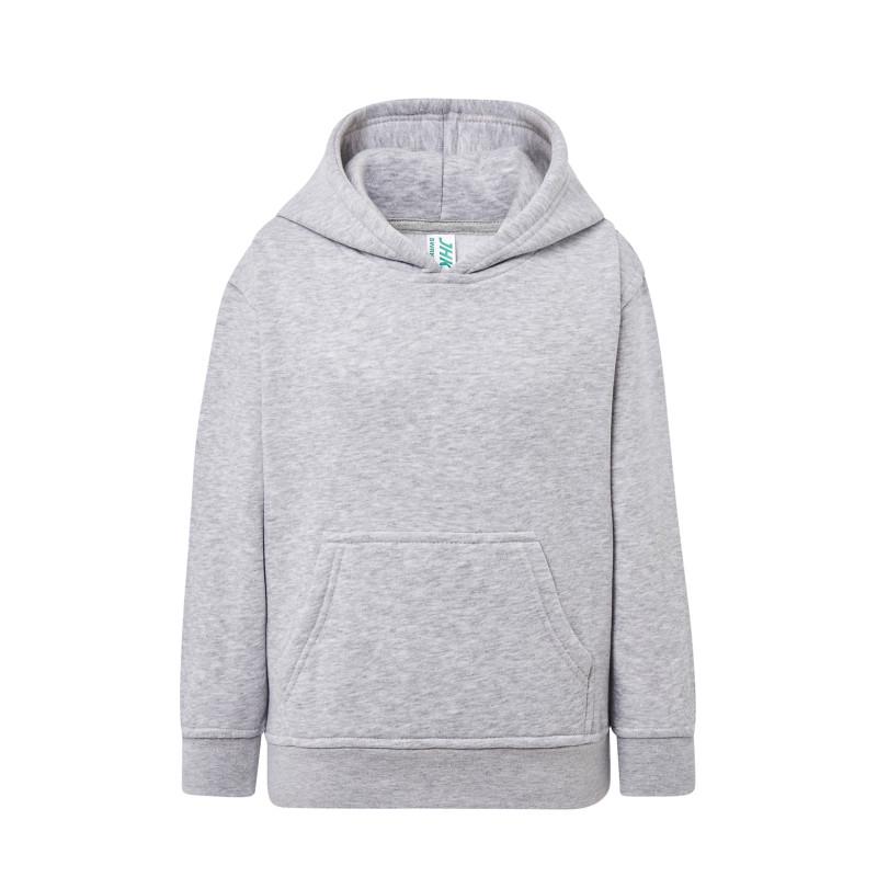 Кофта детская JHK KID SWEATSHIRT KANGAROO 3/4 Светло-серый меланж (AS)
