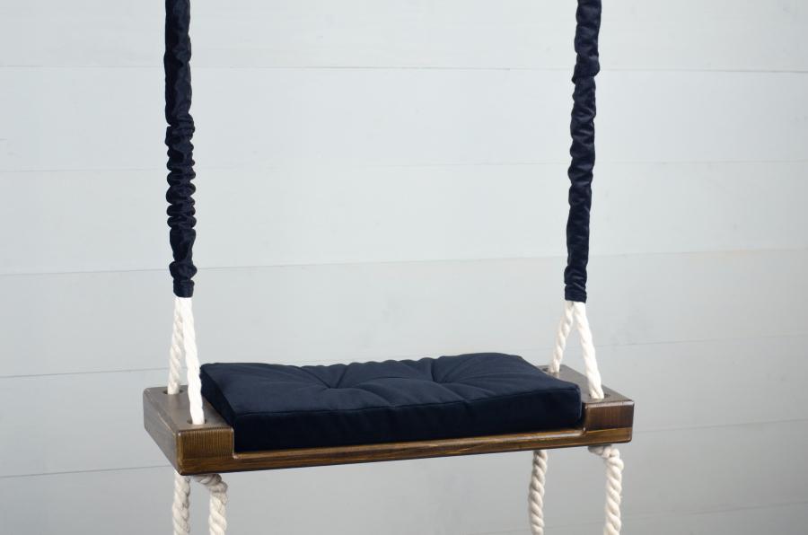 Качели детские внутренние Christyle подушкой 50х20 см Коричневый (15852)