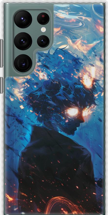 Чехол на Samsung Galaxy S22 Ultra Сатору Годжо (6129pc-2500-42517) Чехол на Samsung Galaxy S22 Ultra Сатору Годжо (6129pc-2500-42517)