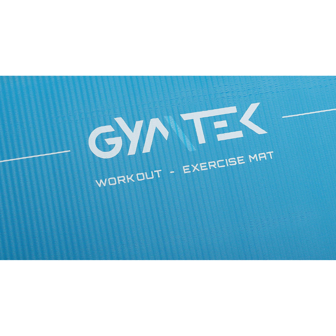 Коврик для фитнеса и йоги Gymtek NBR 1,5 см Голубой - фото 3