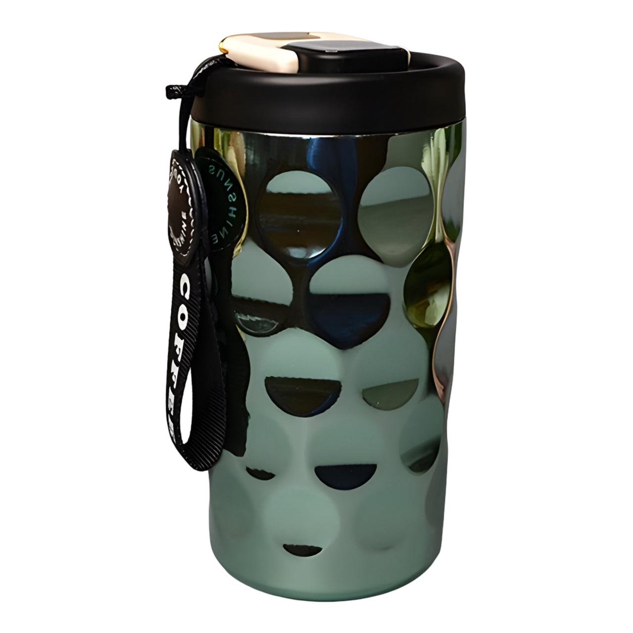 Термочашка с дисплеем температуры 410 мл Зеленый (BC-0376)